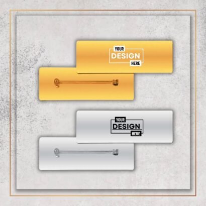 Magnetic Metal Name Badges